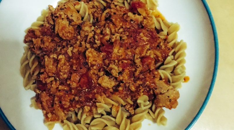 Turkey Bolognese with Fusilli Pasta